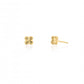 10k Gold Clover Earrings