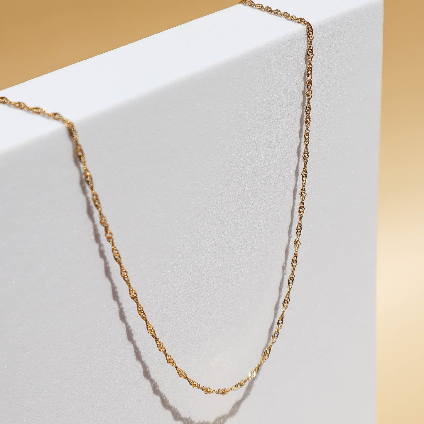 singapore necklace 14k plain