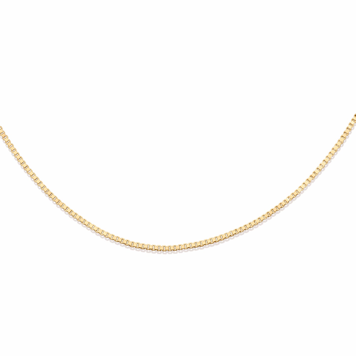 dainty 14k gold box chain