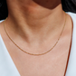 dainty singapore chain necklace 14k