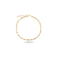 10k solid gold mirror bracelet